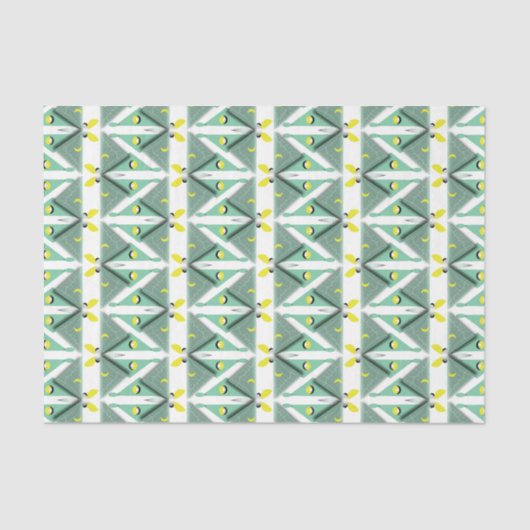 Geometric Luna Moth Tissuepapier (Voorkant)