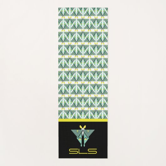 Geometric Luna Moth Yogamat (Voorkant)