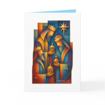 Geometric Magi - Drie Wijzen Kerstster Kunst