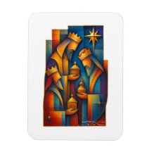 Geometric Magi - Drie Wijzen Kerstster Kunst