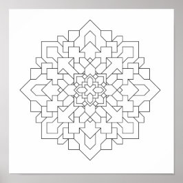 Geometric Mandala #3 Poster