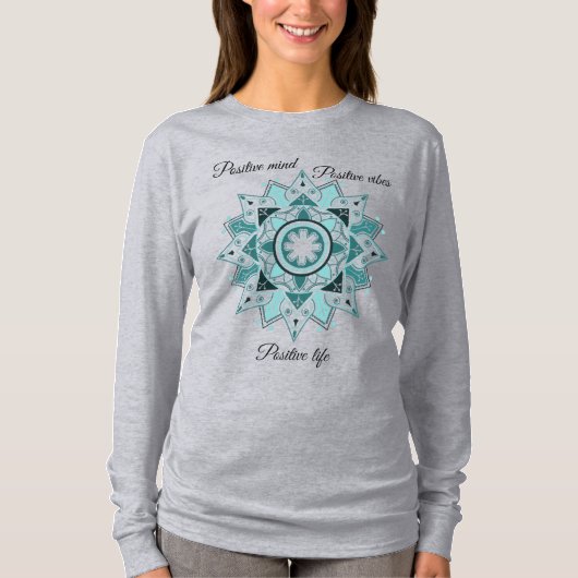 Geometric Mandala, Inspirerend T-shirt (Voorkant)