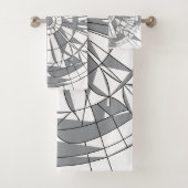 Geometric Mandala Pattern Bad Handdoek (Insitu)