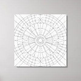 Geometric Mandala Pattern Canvas Afdruk