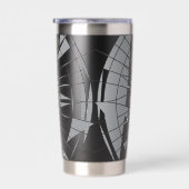 Geometric Mandala Pattern Geïsoleerde Drinkbeker (Rechts)