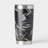 Geometric Mandala Pattern Geïsoleerde Drinkbeker (Achterkant)