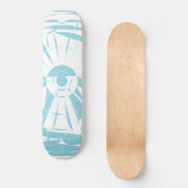 Geometric Mandala Pattern Skateboard (Voorkant)