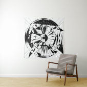 Geometric Mandala Pattern Wandkleed (In Situ (horizontaal))