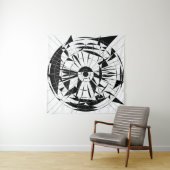 Geometric Mandala Pattern Wandkleed (In situ)