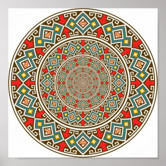 Geometric Mandala Poster (Voorkant)