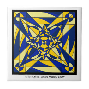 Geometric Mandala Tile Tegeltje