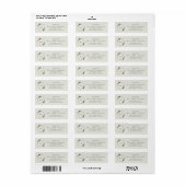 Geometric Monogram Weddenschap Return Address Etiket (Full Sheet)