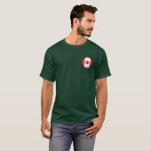 Geometric Mosaic Maple Leaf Canada T-Shirt (Devant entier)