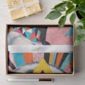 Geometric Muse – Modern Pop Art Woman Decoupage Tissuepapier (Geschenk)