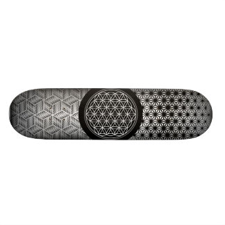 geometric negative skate skateboard