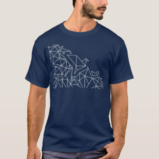 Geometric Origami Bird 3 T-shirt
