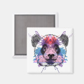 Geometric Panda Bear Magneet (Voorkant / Achterkant)