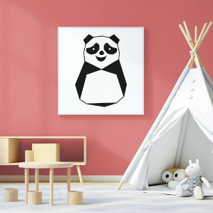 Geometric Panda Perfect Poster