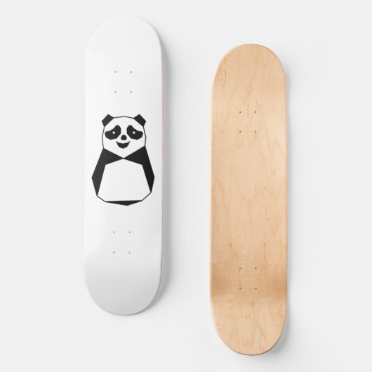 Geometric Panda Skateboard (Voorkant)