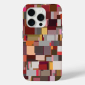Geometric Patchwork Abstract Mosaic Pattern Case-Mate iPhone Case (Achterkant)