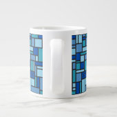 Geometric Pattern aangepaste monogram mokken (Achterkant)