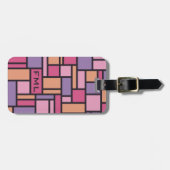 Geometric Pattern custom bagagelabel (Voorkant horizontaal)