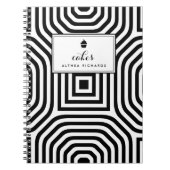 Geometric Pattern Custom Baking Recept Notitieboek (Voorkant)