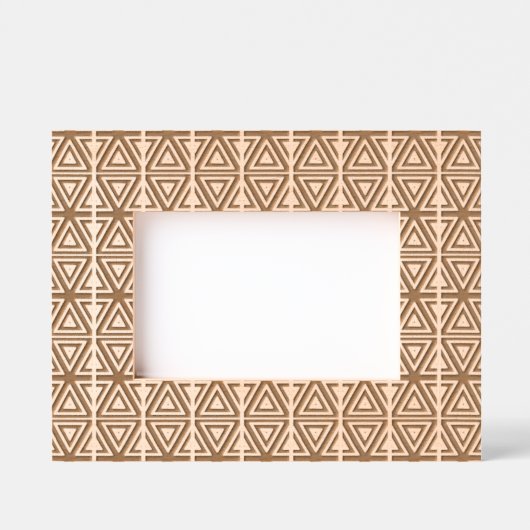 Geometric Pattern Laser Etched Picture Frame Gegraveerde Lijstjes (Voorkant)