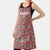 Geometric Pattern Name Personalized Aprons Schort (Insitu)