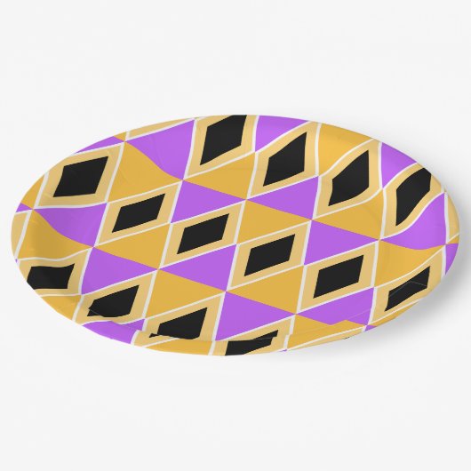 Geometric Pattern Papieren Bordje (Gekanteld)