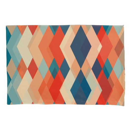Geometric Pattern Pillowcases – Decorative Kussensloop (Voorkant-Links)