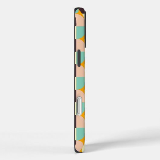Geometric pattern with overlapping half-circles Case-Mate iPhone case (Achterkant / Rechts)