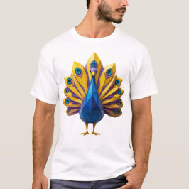 Geometric Peacock T-shirt