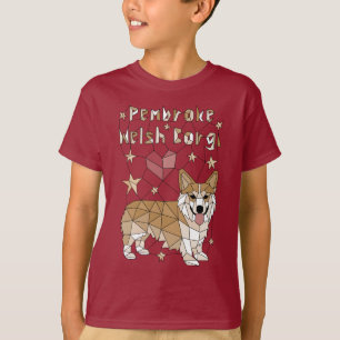 Geometric Pembroke Welsh Corgi T-shirt