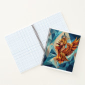 Geometric Phoenix Art Notebook Notitieboek (Binnen)
