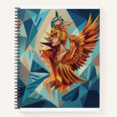 Geometric Phoenix Art Notebook Notitieboek (Voorkant)