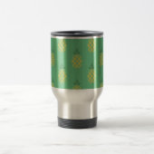 Geometric Pineapple Pattern on Green Reisbeker (Center)
