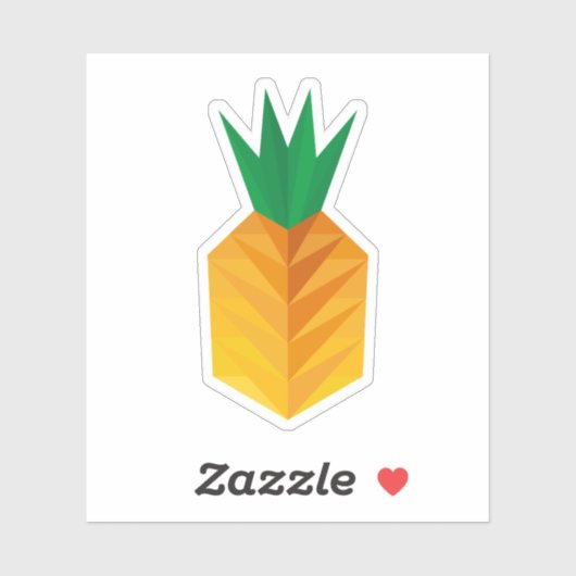 Geometric Pineapple Sticker (Vel)