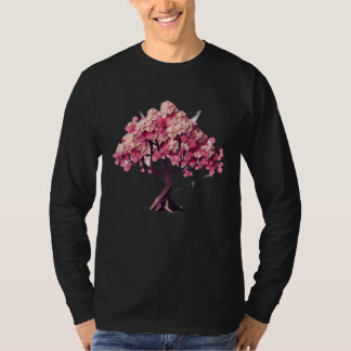 geometric poly vector Blossom into Spring Cherry B T-shirt