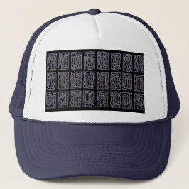 Geometric Pulse Foam Trucker Hat Trucker Pet