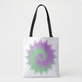 Geometric Purple and Green Draagtas