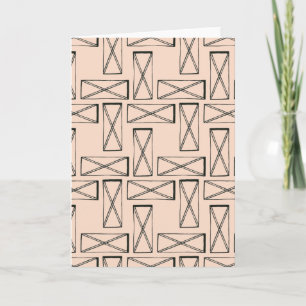 Geometric Rectangle X Design Kaart