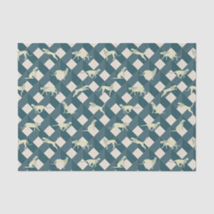 Geometric Safari Wild Leopard Animal Tissuepapier