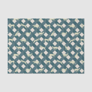 Geometric Safari Wild Leopard Animal Tissuepapier