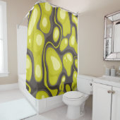 Geometric seamless pattern from spots. Abstract ca Douchegordijn (In situ)