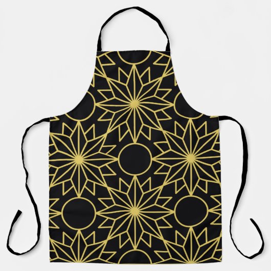 Geometric seamless pattern with stylized golden wi schort (Voorkant)