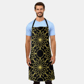 Geometric seamless pattern with stylized golden wi schort (Gedragen)