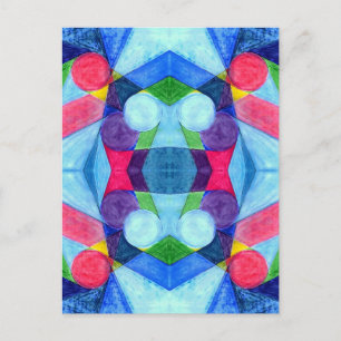 Geometric Skittles-Briefkaart Briefkaart