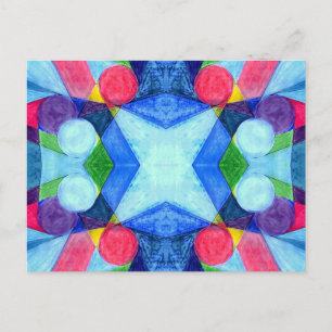 Geometric Skittles-Briefkaart Briefkaart