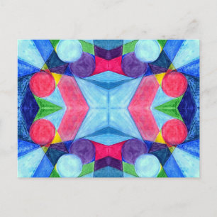 Geometric Skittles-Briefkaart Briefkaart